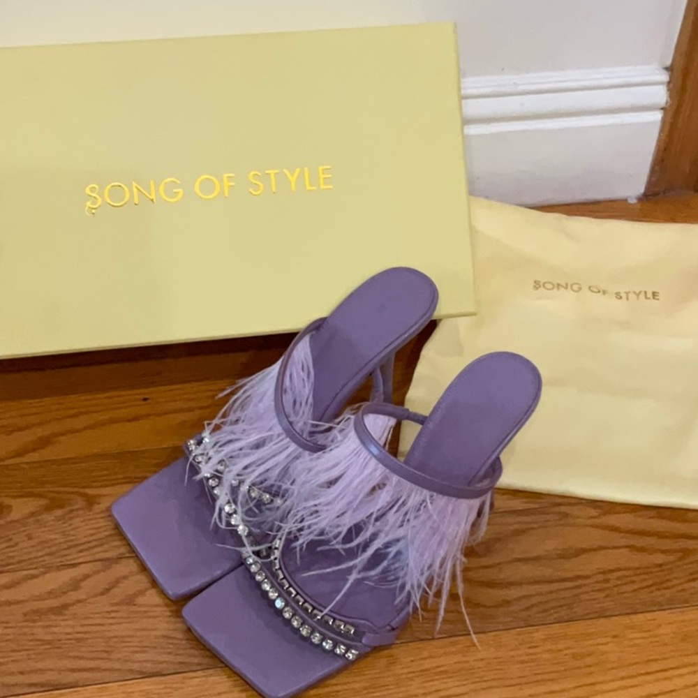 Song of Style Feather Heel Size: 8